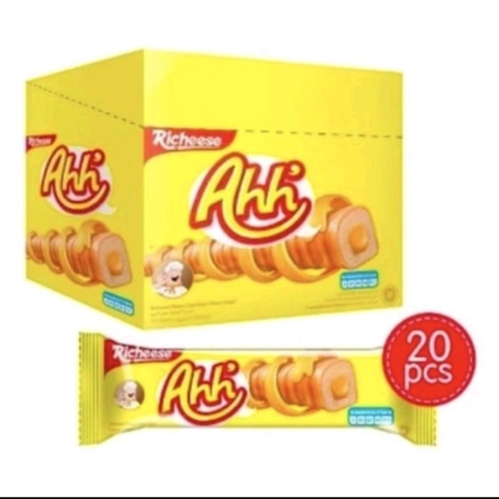 

BIG SALE Richeese Nabati Ahh 5gr 1 box isi 20 pcs / AHH KEJU / SNACK SALUT KEJU