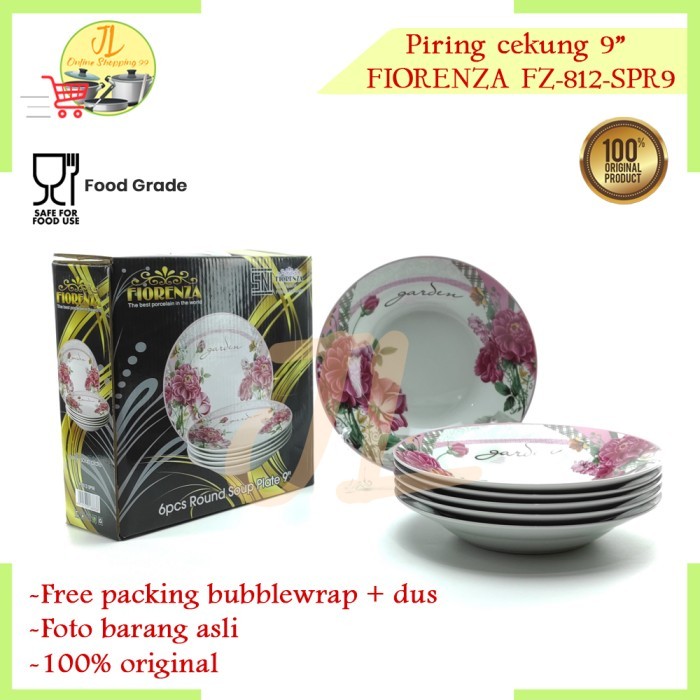 PIRING SET MOTIF FIORENZA FZ-812-SP9R / PIRING MAKAN CEKUNG 9"
