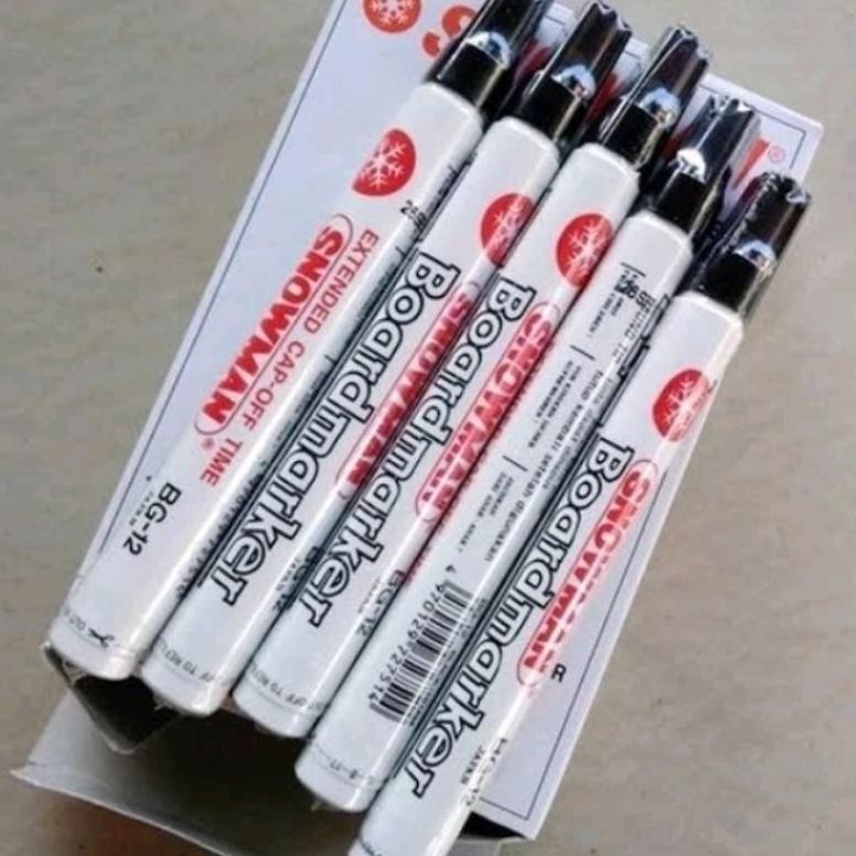 

Terbaru Spidol Snowman Whiteboard / White Board Marker Abg-12 / Abg12