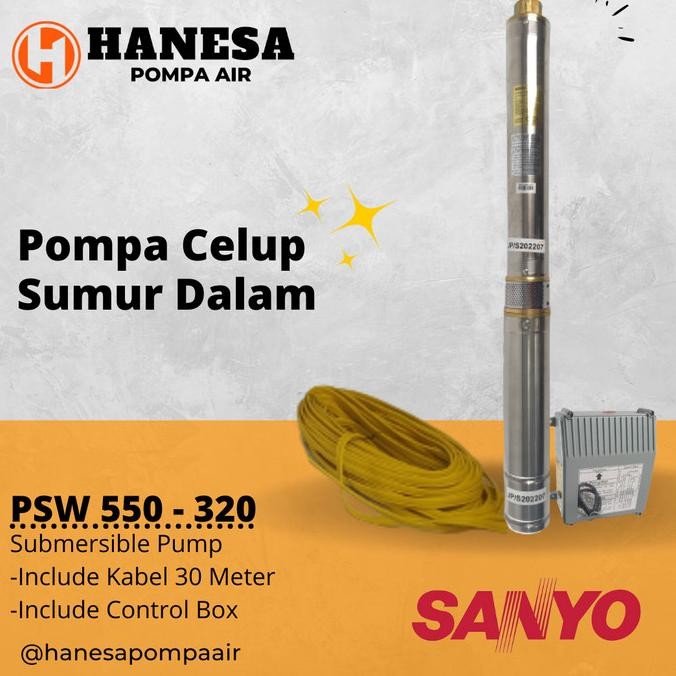 Sanyo PSW 550 - 320 Pompa Celup Sumur Dalam