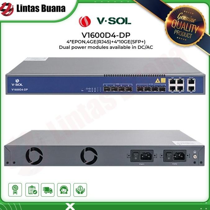 VSOL EPON OLT V1600D4-DP 4 Port EPON OLT Layer 3