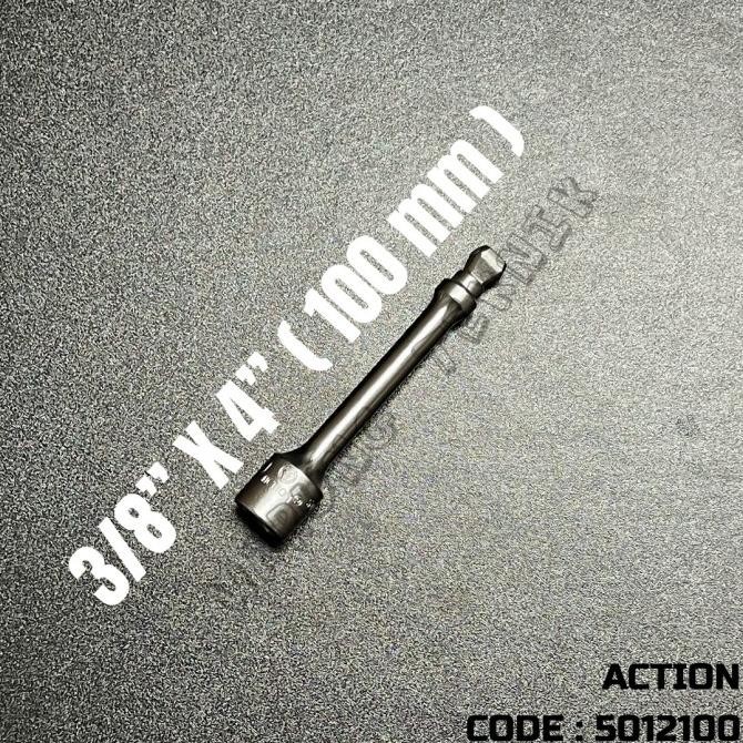 socket - ACTION 3/8" DR WOBBLE SOCKET EXTENSION BAR - SAMBUNGAN SOK DRIVE 3/8" KEPALA WOBBLE