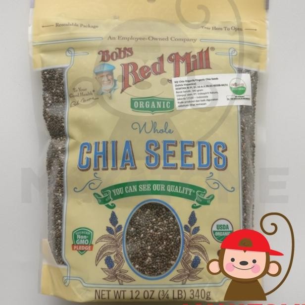 

Bob Red Ll Organic Whole Chia Seeds 12 Oz 340Gr 340 Gr Seed Bobs S