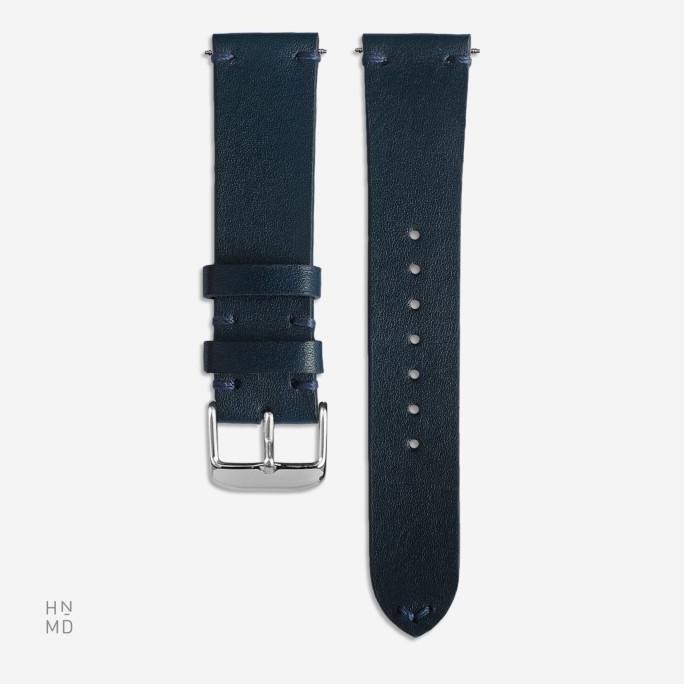 

BLUE- TALI JAM KULIT NAVY BLUE TIPE "POINT STITCH