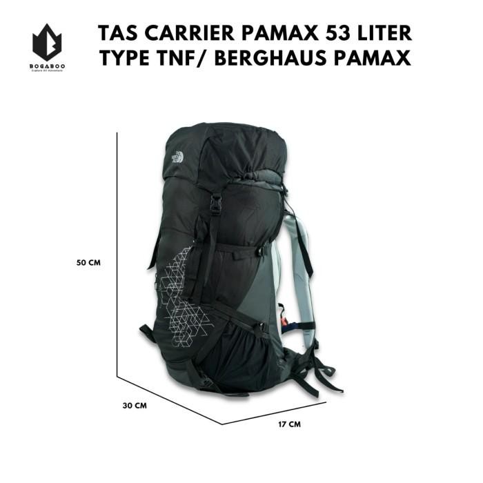 Tas Carrier Pamax 53 Liter Single Frame Aluminium + Coverbag
