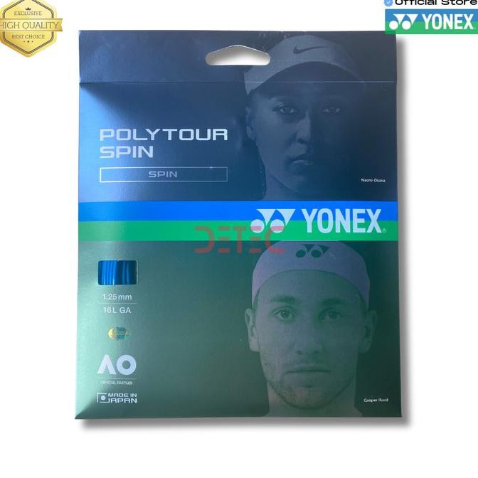 

BLUE- YONEX POLYTOUR SPIN 125 SENAR TENIS - COBALT BLUE