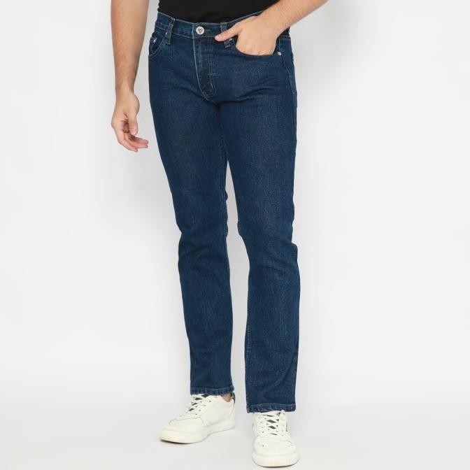 

BLUE- FICHINO CELANA JEANS PANJANG PRIA DENIM PANTS MEDIUM BLUE - LONDON 04