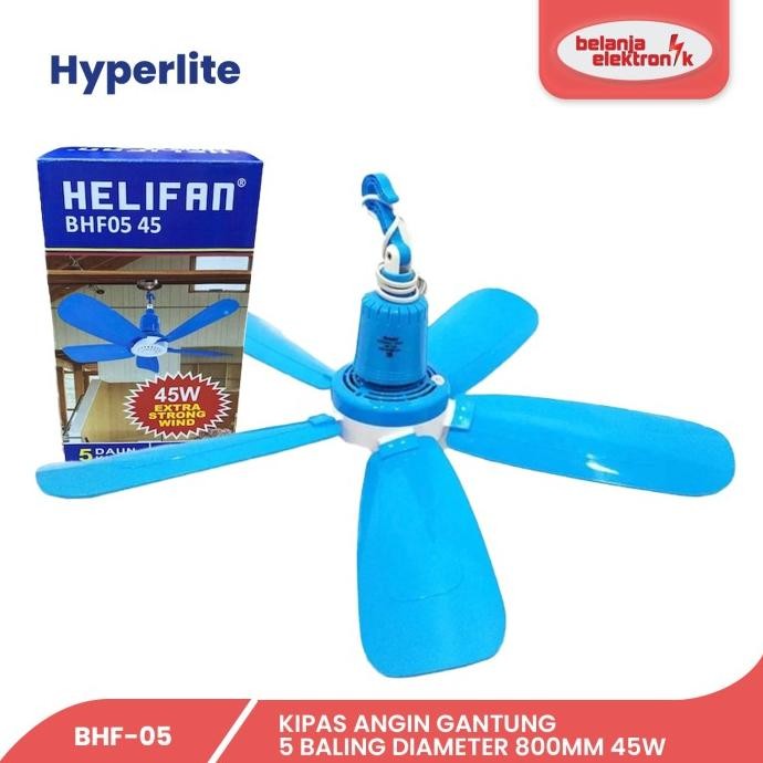 

BLUE- ARASHI HELIFAN BLUE KIPAS ANGIN GANTUNG 5 BALING DIAMETER 800MM 45W BHF-05