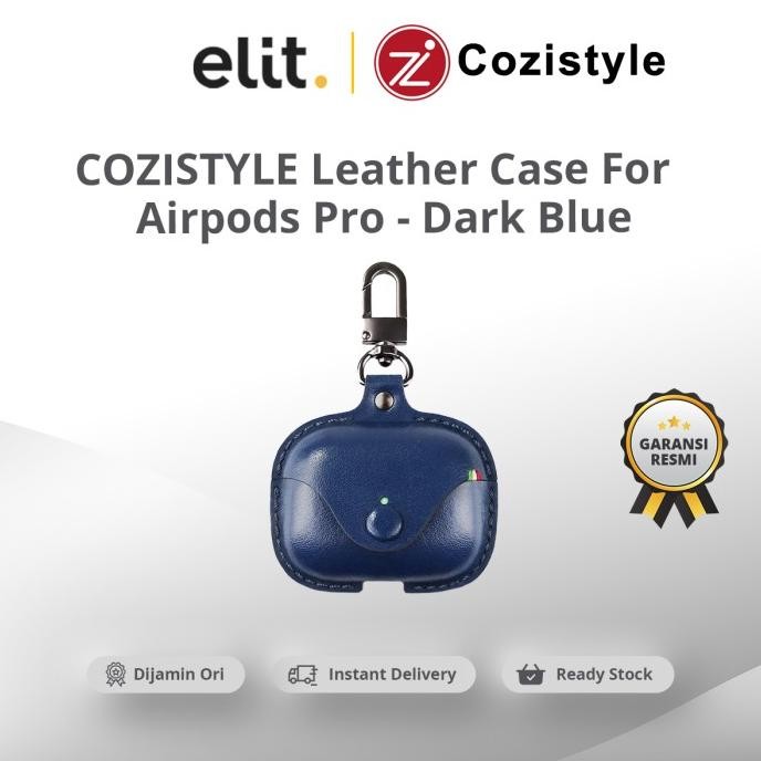 

BLUE- COZITYLE LEATHER CASE FOR AIRPODS PRO - DARK BLUE