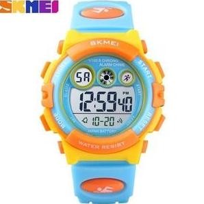 

BLUE- JAM TANGAN ANAK DIGITAL SKMEI 1451 YELLOW BLUE WATER RESISTANT 30M