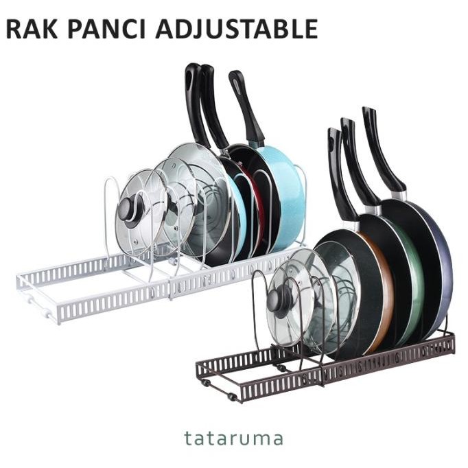 

tokku - rak panci dapur adjustable besi multifungsi termurah