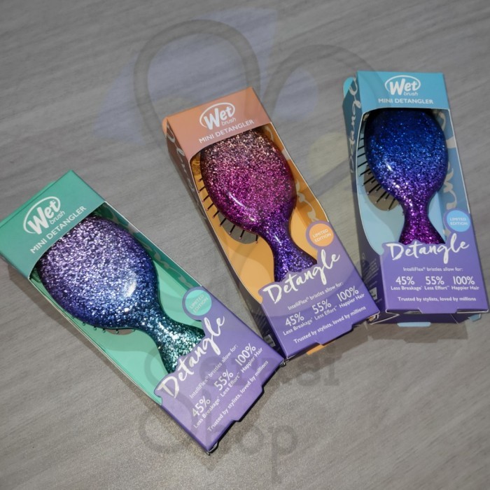 The Wet Brush Shimmering Sky / wet brush glitter / sisir wet brush