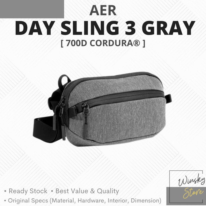 AER Day Sling 3 Black Cordura 1680D Sling EDC Bag Tas