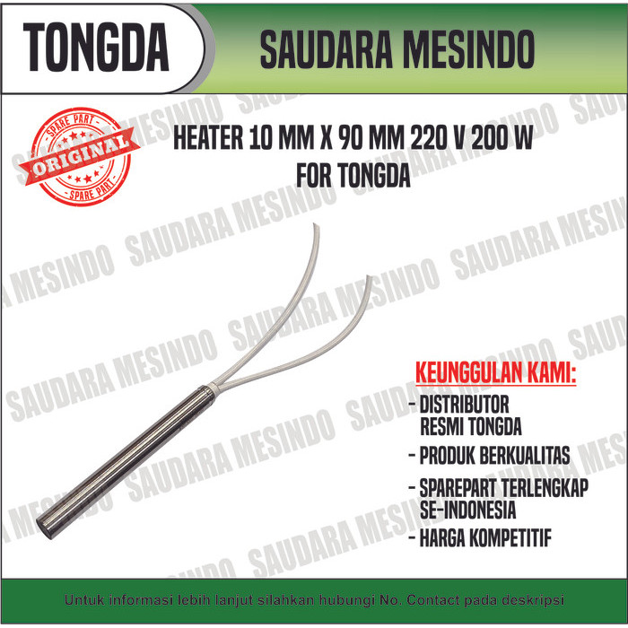 

TERBARU - Heater 10mm x 90mm 220V 250W For Tongda Cup Filling & Sealing Machine