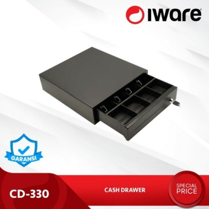 

Cash Drawer Iware CD330 CD 330 RJ11 Laci Kasir 37x33cm