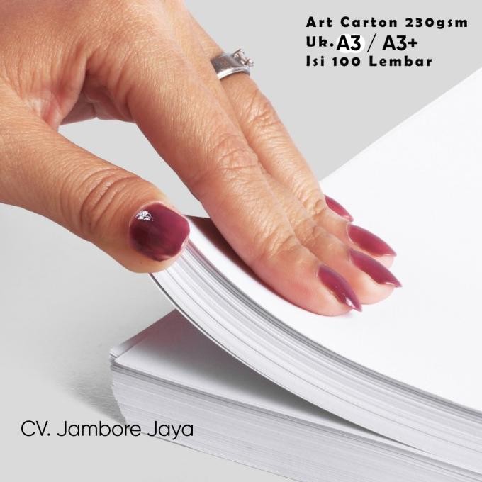 

Sale Kertas Art Carton Karton Glossy 230 Gsm / 230 Gram A3 / A3+ (48X32)