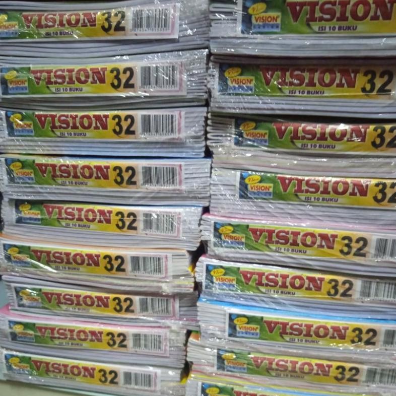 

Terlaris Buku Tulis Vision 32 Lembar (Isi 10 Buku)
