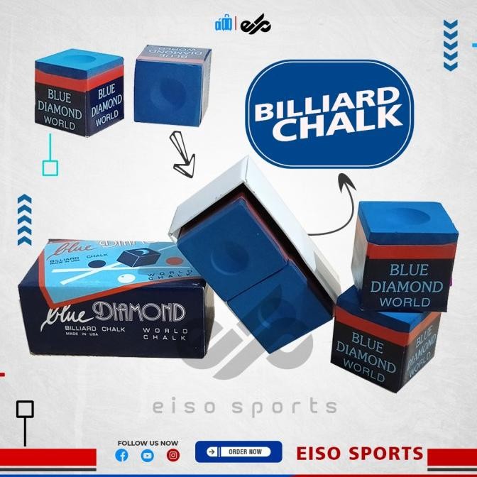

BLUE- KAPUR BILLIARD BLUE DIAMOND BILLIARD CHALK