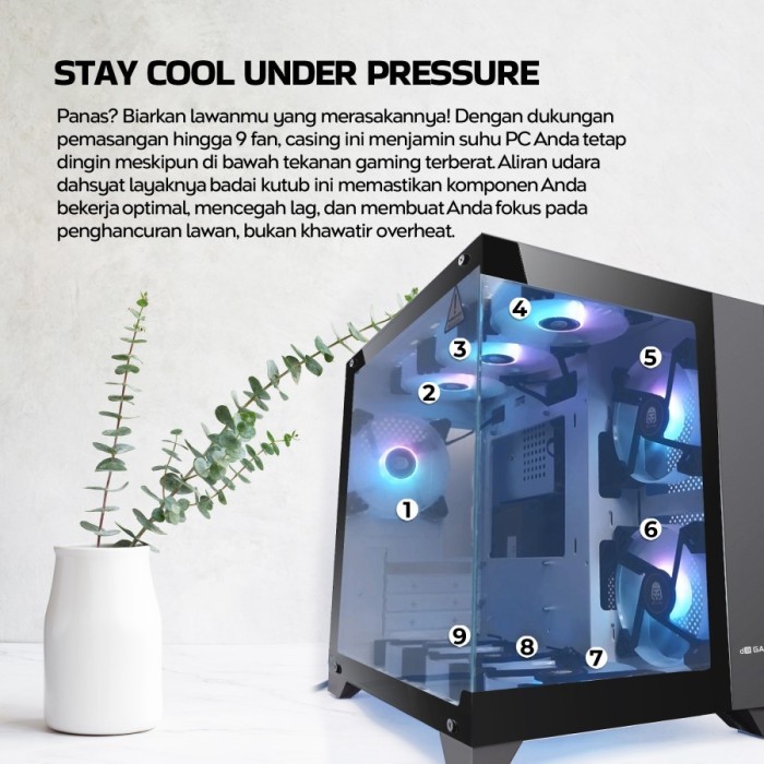 Digital Alliance N30S V2 Gaming CPU Case - Tempered Glass casing