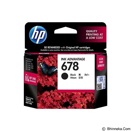 Tinta Printer HP 678 Black Hitam Original DeskJet 1515 2515 2545 2645