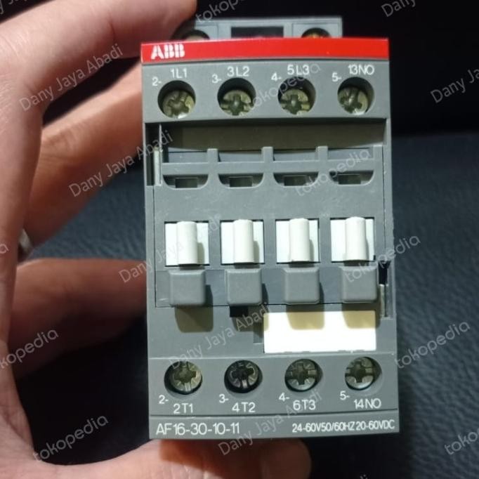 TERBARU - kontaktor ABB AF16-30-10-11 30A 24V-60V AC/DC 7.5KW 1NO 24VAC 24VDC