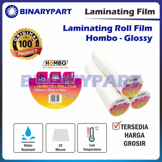 

NEW Hombo Plastik Laminating Roll Glossy 330mm x 32mic x 150m