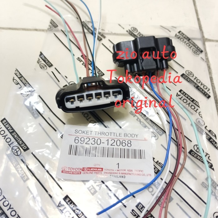 SOKET KABEL THROTTLE BODY 1PCS TOYOTA YARIS VIOS LIMO ORIGINAL