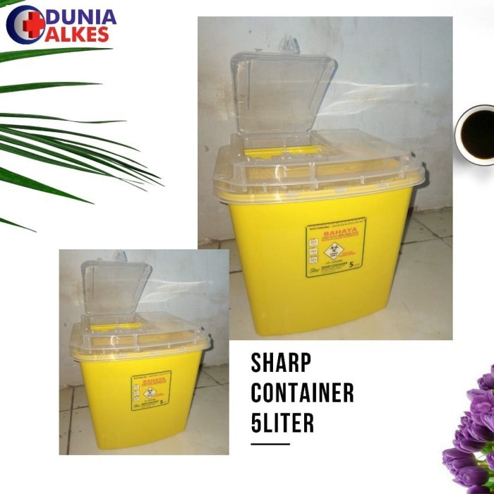 TEMPAT SAMPAH JARUM/ STERA CONTAINER/ BOX / SHARP CONTAINER 5 LITER