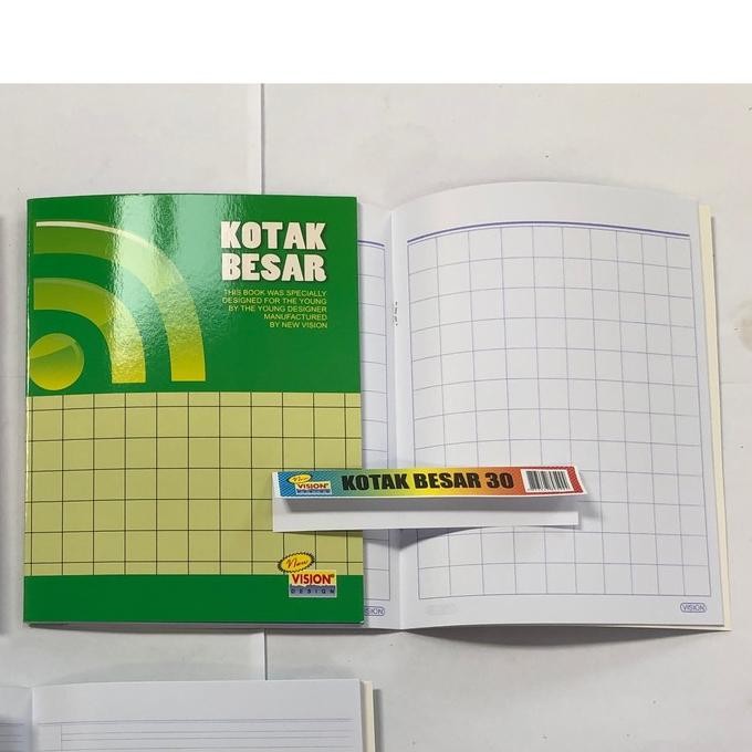 

New Arrival Buku Kotak Besar Vision Isi 30