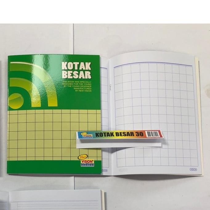 

New Arrival Buku Kotak Besar Vision Isi 30