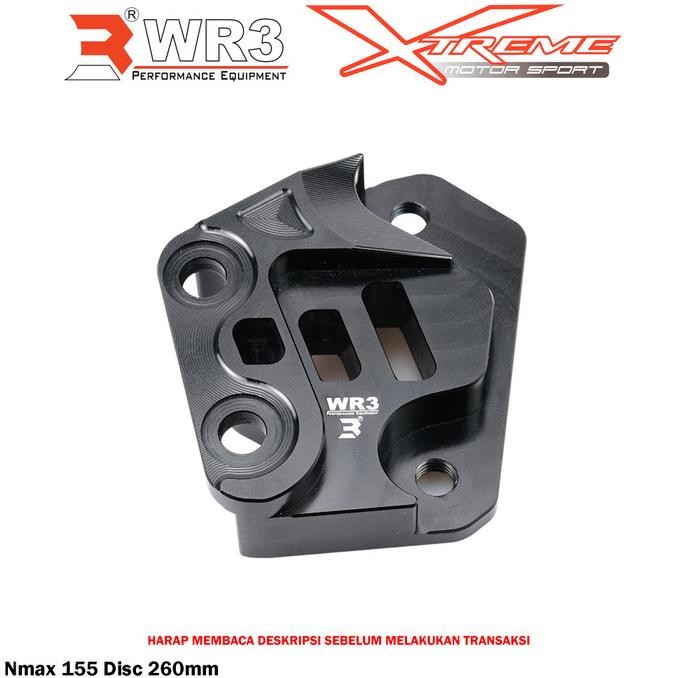 Nmax - Breket Kaliper Wr3 Depan For Brembo 4P Nmax 155 / New 2020 / Turbo Disc Standard / 260 Mm