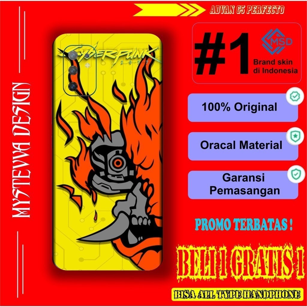 *Premium Quality* Casing Advan G5 Perfecto Karakter Cewe Garskin Custom Stiker Maxdecal Bkn Case COD
