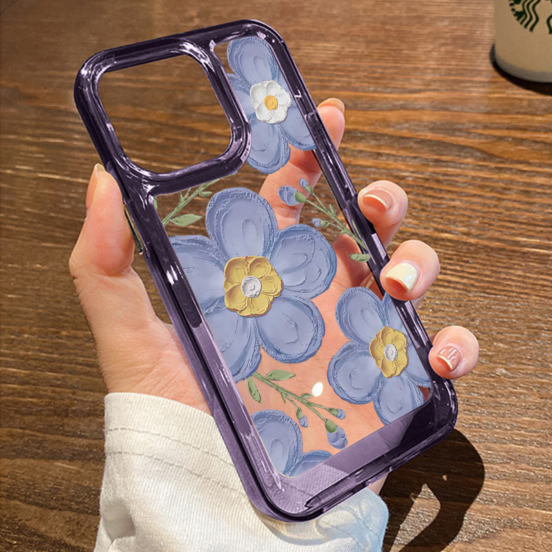 New Lucu Bunga Kering Bening Soft Case Hp Vivo y19s terbaru v40 Lite 4G 5G Y29 Y28 V30 Pro Y16 Y12 V