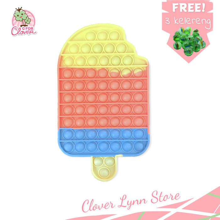 Meno - Pop It Xl Ice Cream Pastel / Es Krim Besar Jumbo Its Popit Murah Lucu