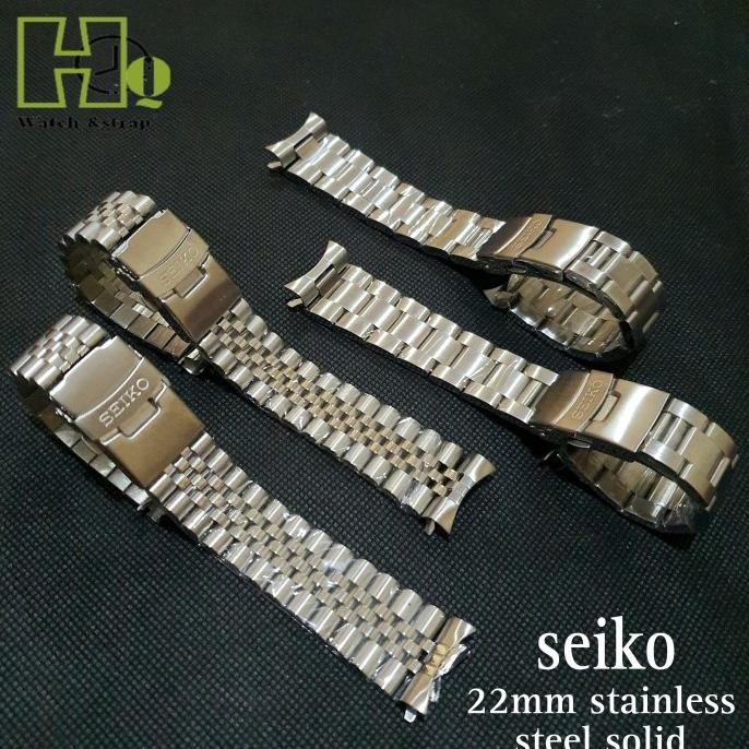 tali - strap tali jam tangan seiko rantai stainless solid curve 22mm