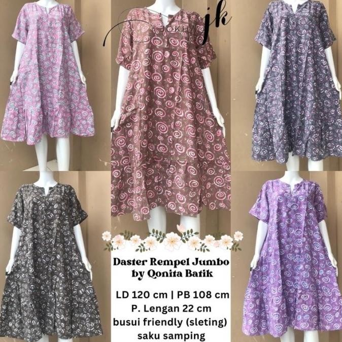 DASTER REMPEL JUMBO BY QONITA BATIK PEKALONGAN ZER