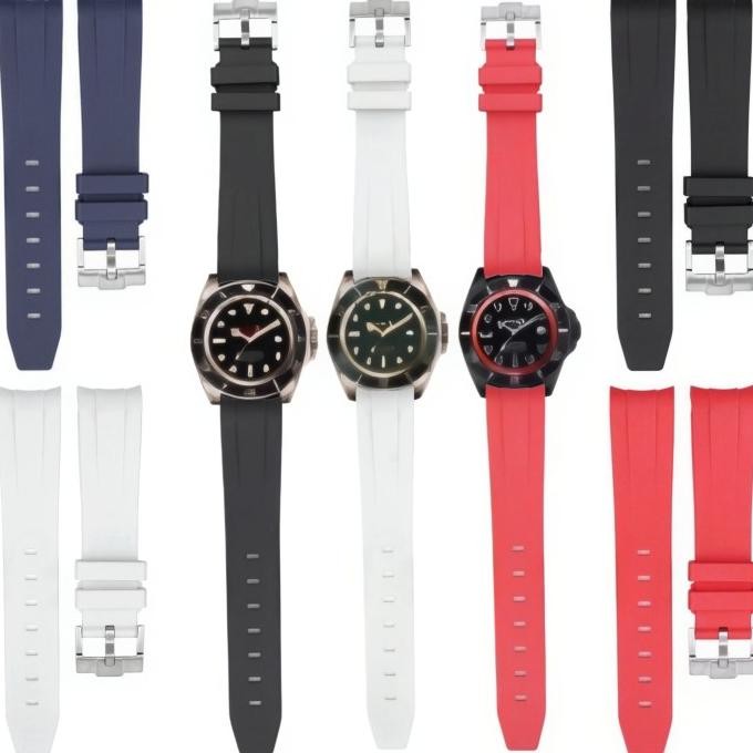 tali - tali jam tangan 21 mm replacement strap rubber submarine 8066.21