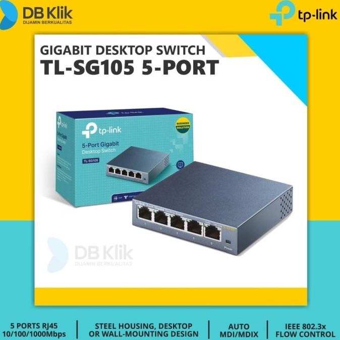 Switch - Desktop Switch TP-Link TL-SG105 5 Port Gigabit -Hub TP Link TL SG105