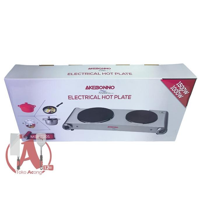 Kompor Listrik 1000 Watt dan1500 Watt MSP-3201 Dua Tungku