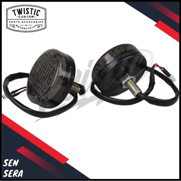 Lampu Sen Sein Belok Led Bulat Sera Motor Custom Universal