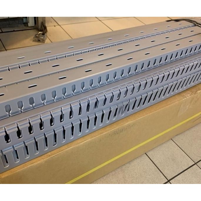 KSS Cable Duct / Wiring Duct 48x100 Lubang Abu / Grey MD-6.7