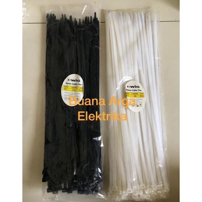 

Kabel Ties EWIG 450 x 7,6mm | Cable Tie | Kualitas Super panjang 45cm