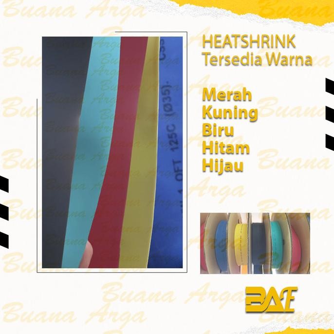 

Heatshrink 1Kv 80mm 5 Warna - Lebar Pipih 12.8cm