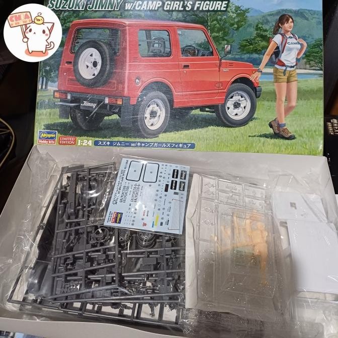 Tersedia Mobil Suzuki Jimny Camp Girls Figure 1/24 Hasegawa Limited Edition