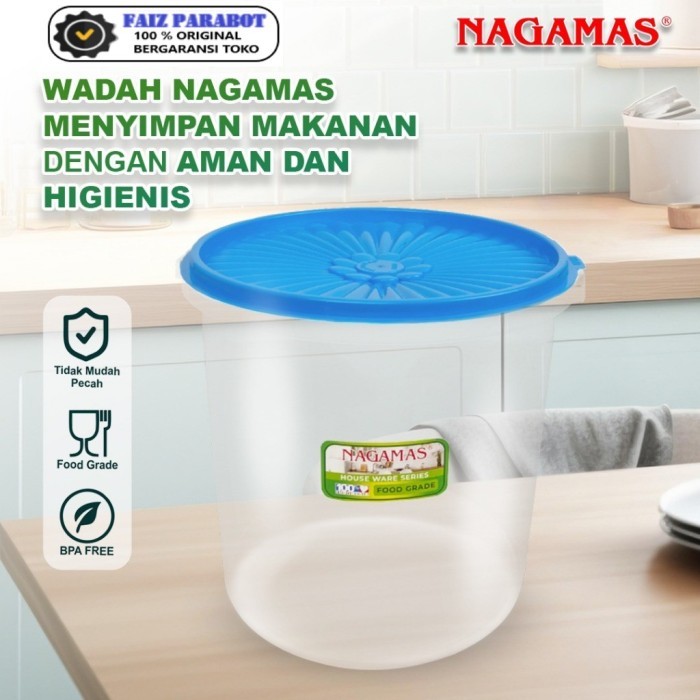 TERMURAH TOPLES PLASTIK 5 LITER MURAH SEALWARE KELER NAGAMAS WADAH PEYEK KUE KERUPUK JUMBO 5L