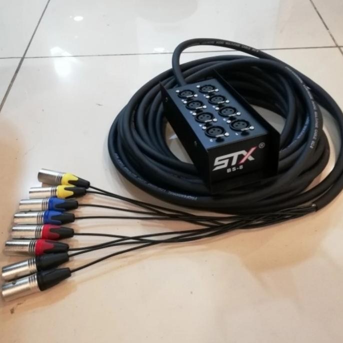 Kabel Snake 8 channel Apollo - snake kabel 8ch stx jack xlr komplit Garansi