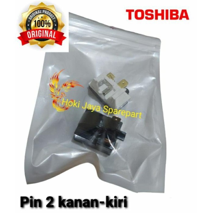 RELAY PTC OVERLOAD ORIGINAL KULKAS TOSHIBA 2 PINTU / RILAY KULKAS TOSHIBA 2 PINTU