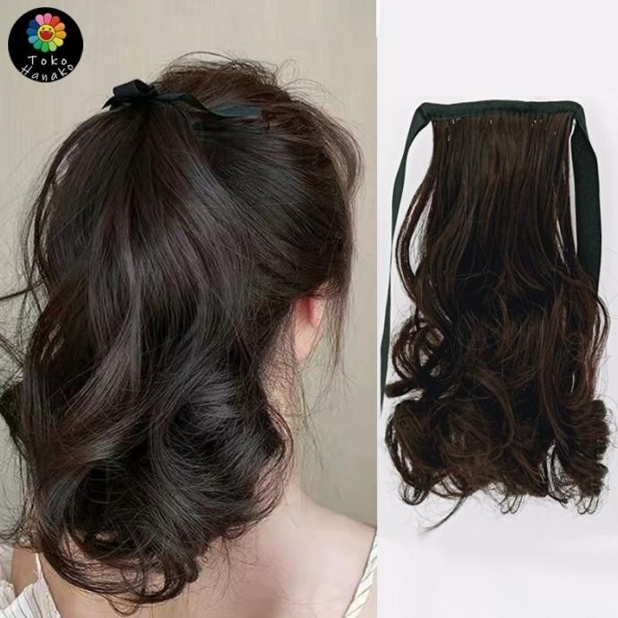 RAMBUT PALSU ANAK HAIR CLIP CURLY WIG ANAK PONYTAIL ANAK CURLY TALI