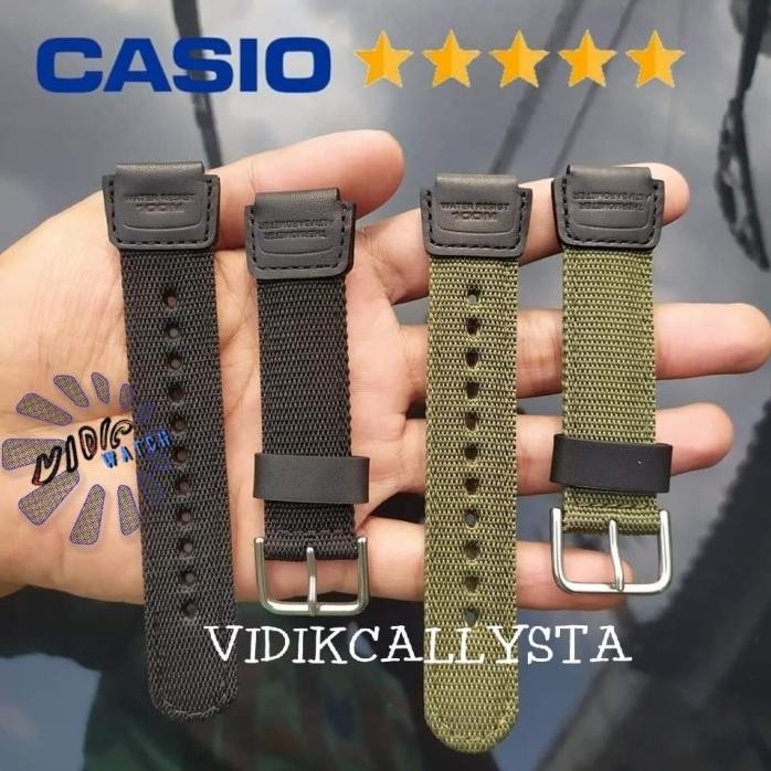 STRAP W-800H NYLON TALI JAM CANVAS CASIO W800 W 800 800H ORIGINAL OEM
