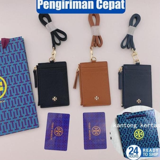 

TERLARIS - Tory burch lanyard/ Kartu kerja/pemegang kartu id /DIY klasik /original/name tag holder